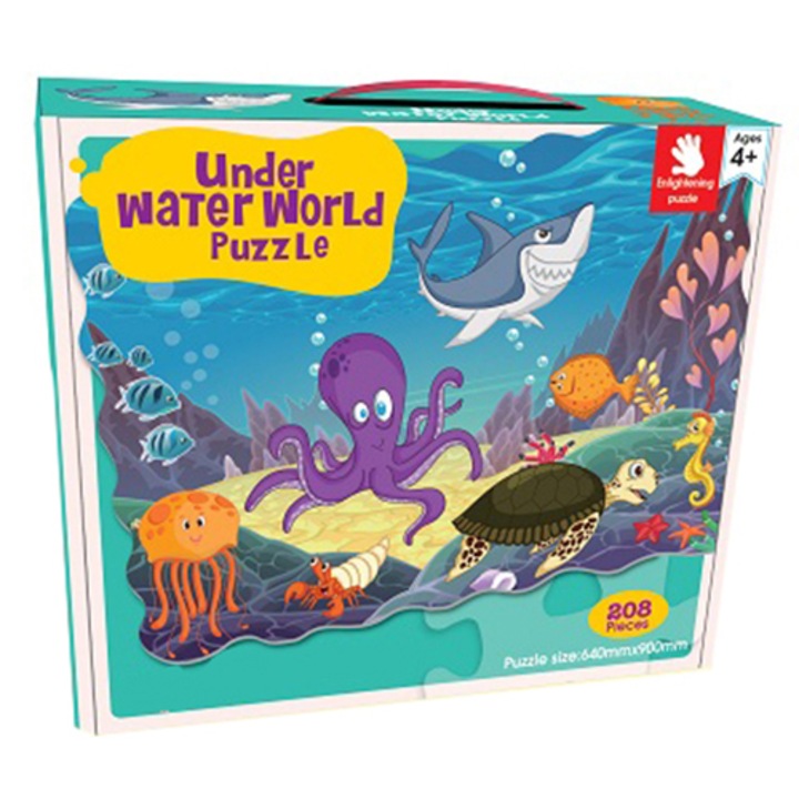 Puzzle Mappy - Animalele oceanului, 208 piese