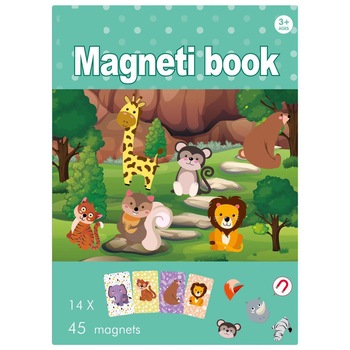 Carte magnetica puzzle Mappy - Lumea animalelor, 45 piese Carte magnetica puzzle Mappy - Lumea animalelor, 45 piese
