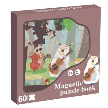 Joc magnetic Mappy - Petrecerea din padure, 60 piese Joc magnetic Mappy - Petrecerea din padure, 60 piese