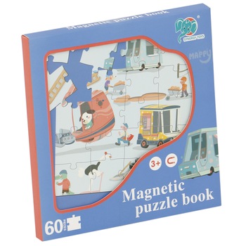 Joc magnetic Mappy - In trafic, 60 piese Joc magnetic Mappy - In trafic, 60 piese