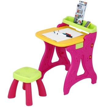 Set masuta multifunctionala si scaun, Mappy - Art, Roz Set masuta multifunctionala si scaun, Mappy - Art, Roz