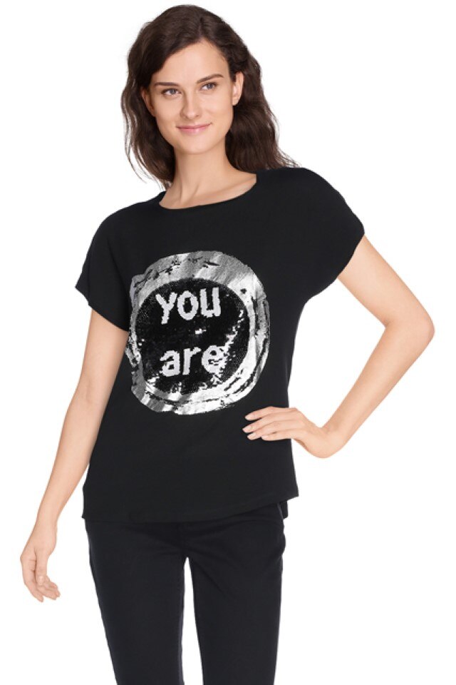 Bluza tip tricou 67T24K3, Negru, 36