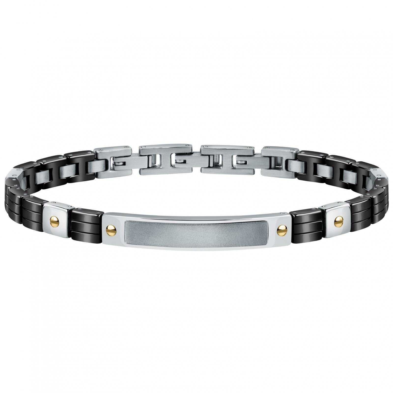 Bratara Morellato SATM12, Argintiu, Negru