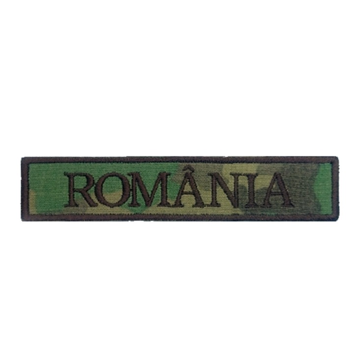 Бродирана емблема, номинален камуфлаж на Румъния, 12x2,5 см