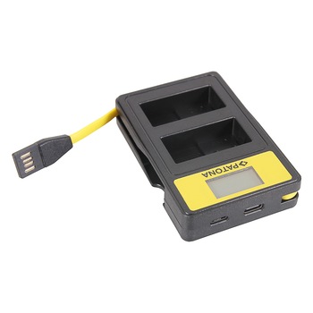 Incarcator smart DUAL USB LCD PATONA pentru 2 acumulatori Panasonic DMW-BLC12 Incarcator smart DUAL USB LCD PATONA pentru 2 acumulatori Panasonic DMW-BLC12