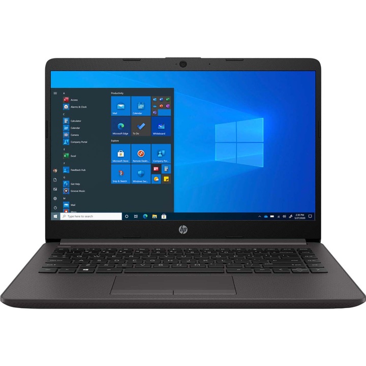 HP 245 G8 14" FullHD laptop, AMD Ryzen3 3250U 2.6GHz, 8GB, 256GB SSD, AMD Radeon Graphics, Windows 10, Magyar billentyűzet, Fekete