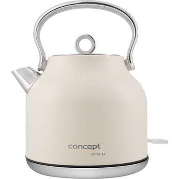 Fierbator Concept RK3331, 2200 W, Inox, 1.7l, Bej Fierbator Concept RK3331, 2200 W, Inox, 1.7l, Bej