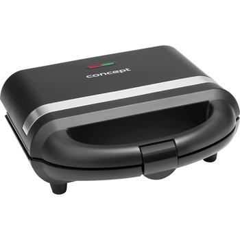 Sandwich Maker Concept SV3052, 700 W, placi patrate neaderente indicator luminos, Negru Sandwich Maker Concept SV3052, 700 W, placi patrate neaderente indicator luminos, Negru