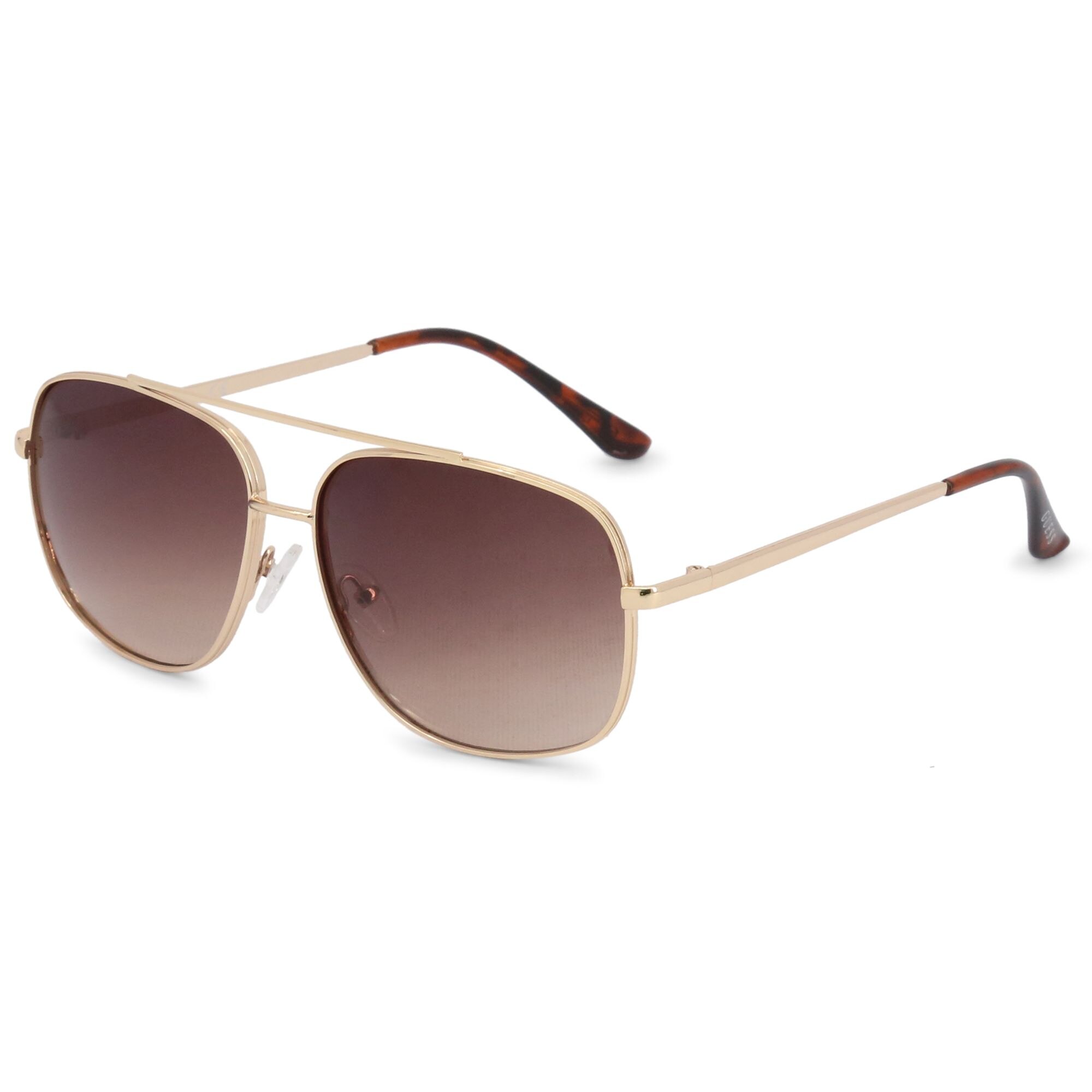 Ochelari de soare barbati Guess Rectangle Gold/Brown Degrade GF0207/S-32F