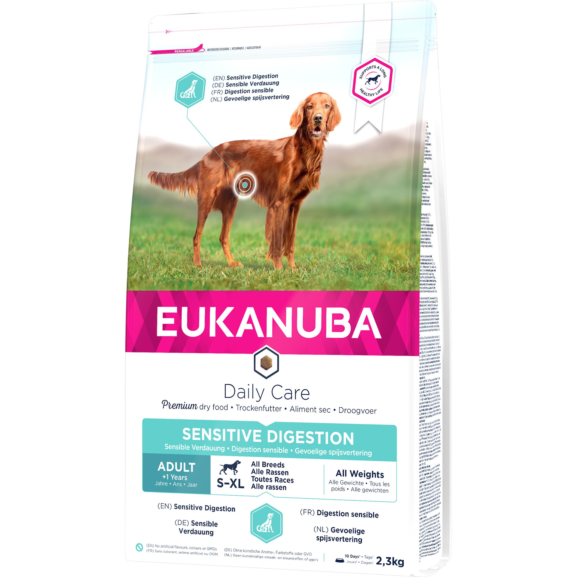 Hrana uscata pentru caini Eukanuba Adult Digestie Sensibila, 2.3Kg