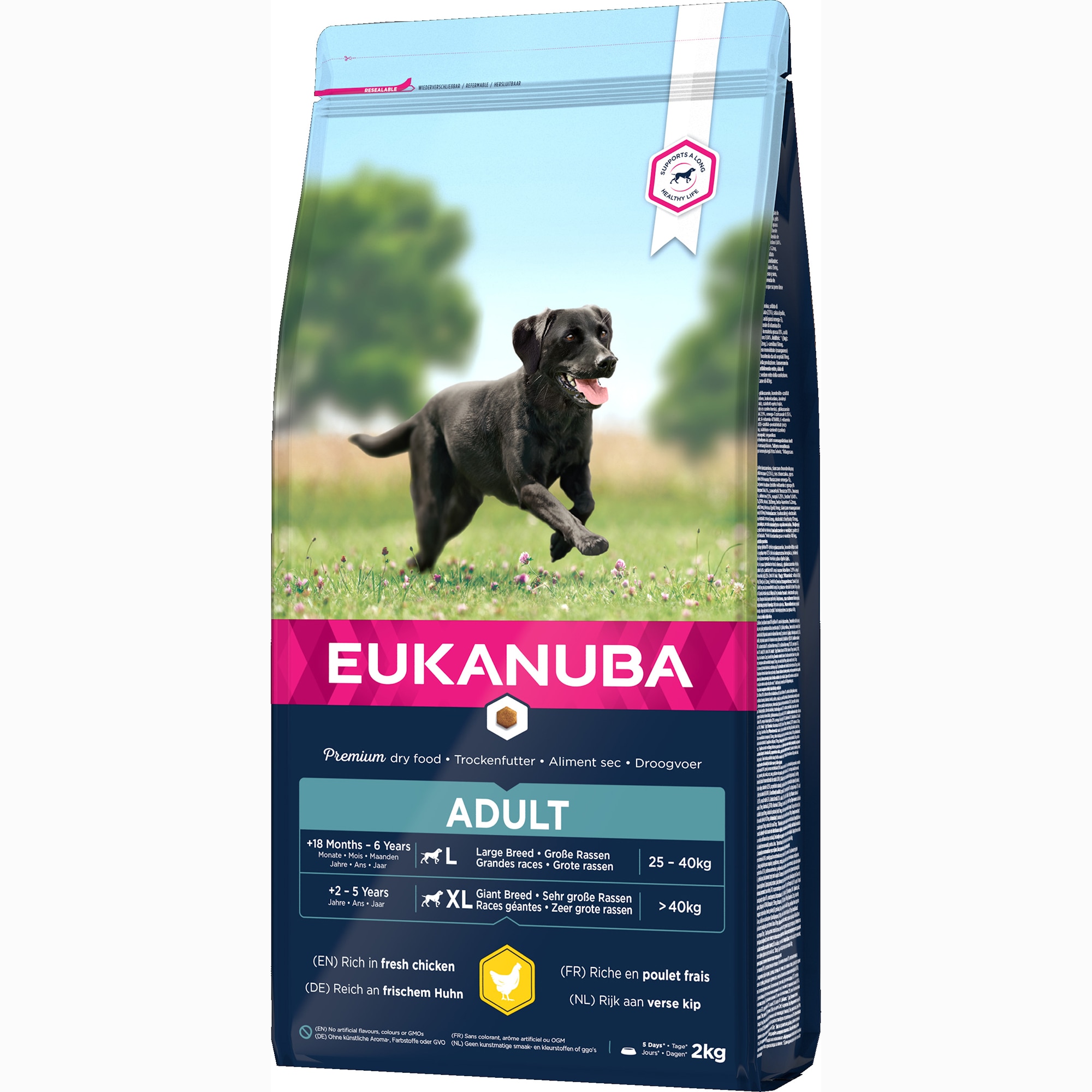 Hrana uscata pentru caini Eukanuba Adult Large & Giant Breed, Pui, 2Kg