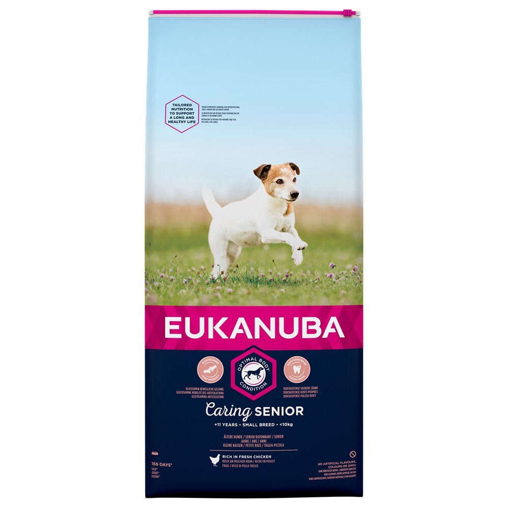 Hrana uscata pentru caini Eukanuba Senior Small Breed, Pui, 15Kg