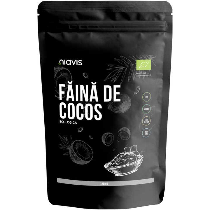 Faina de cocos Niavis Eco, fara gluten, 250g