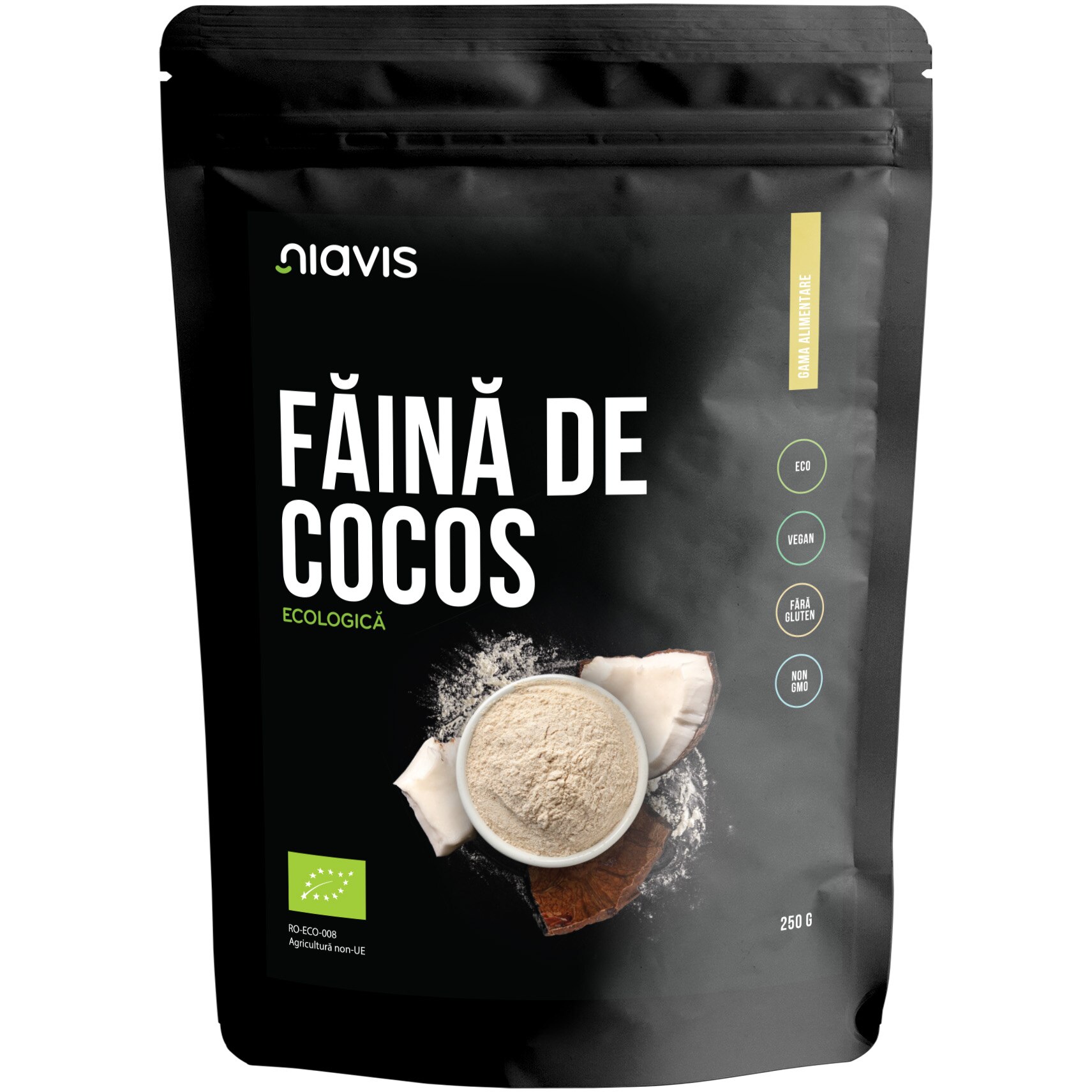 Faina de cocos Niavis Eco, fara gluten, 250g