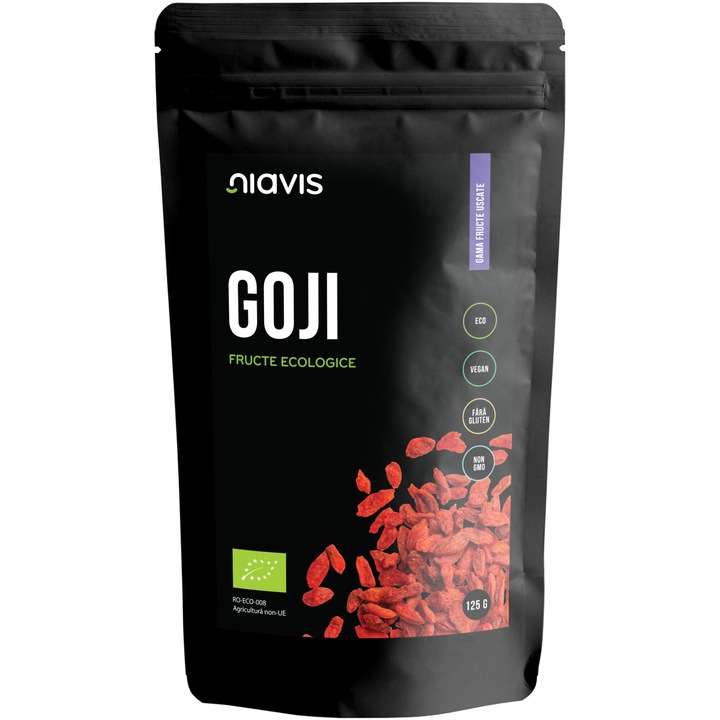 Fructe de goji Niavis Eco, fara gluten, 125g
