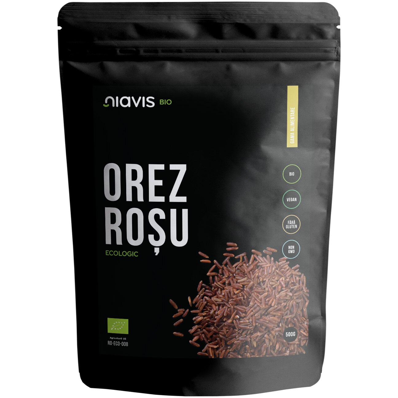 Orez rosu Niavis Bio, fara gluten, 500g