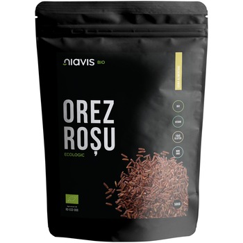 Orez rosu Niavis Bio, fara gluten, 500g Orez rosu Niavis Bio, fara gluten, 500g