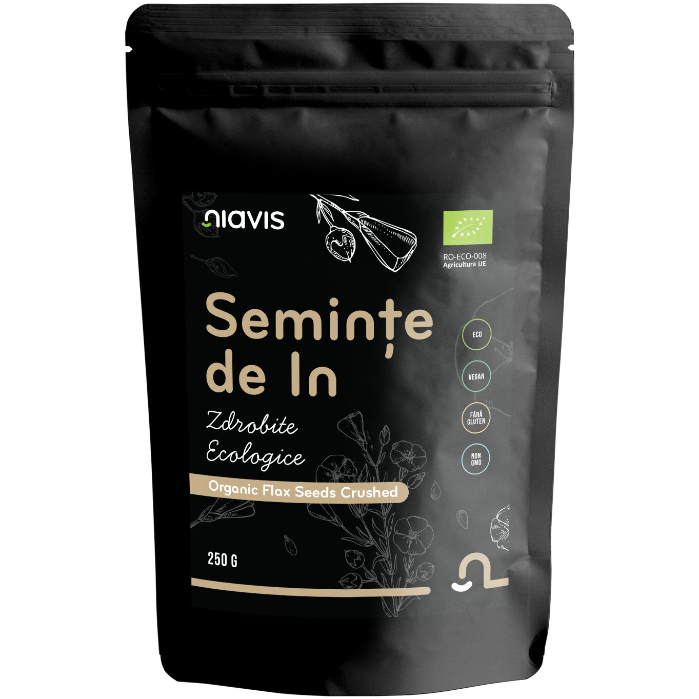 Seminte de In Zdrobite Ecologice/Bio 250g