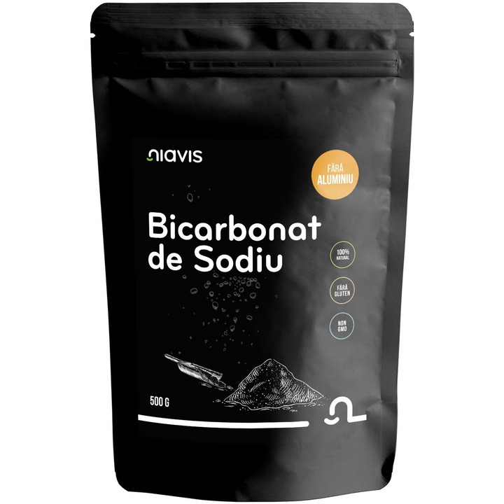 Bicarbonat de sodiu Niavis, fara gluten, 500g