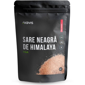 Sare neagra fina de Himalaya Niavis, fara gluten, 250g Sare neagra fina de Himalaya Niavis, fara gluten, 250g