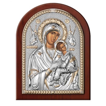 Icoana Maica Domnului Amolyntos,ClassGifts, pe Foita de Argint 925 cu Aur 7.5x11cm Icoana Maica Domnului Amolyntos,ClassGifts, pe Foita de Argint 925 cu Aur 7.5x11cm