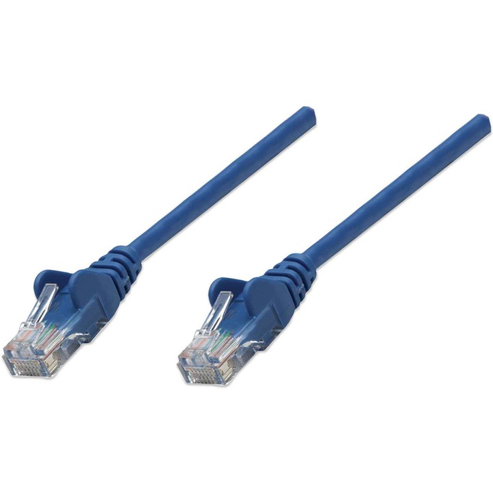 UTP кабел Intellinet Patch cord, Cat6, U/UTP, 1 м, Син