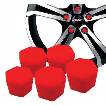 Set capace cauciuc silicon red, marca Simoni Racing, pentru prezoane/piulite, cod CBR/17 Set capace cauciuc silicon red, marca Simoni Racing, pentru prezoane/piulite, cod CBR/17