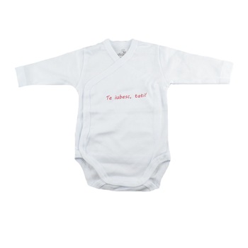 Body cu maneca lunga pentru copii Pifou Model 10 ML M10-ML4, Alb, 62-66 cm Body cu maneca lunga pentru copii Pifou Model 10 ML M10-ML4, Alb, 62-66 cm