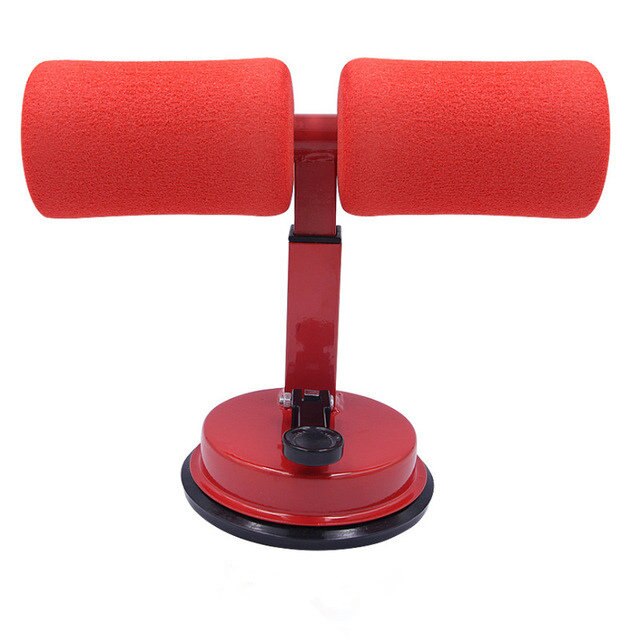 Suport reglabil pentru exercitii abdominale, Joy, Fixare sigura, Inaltime reglabila, Rosu