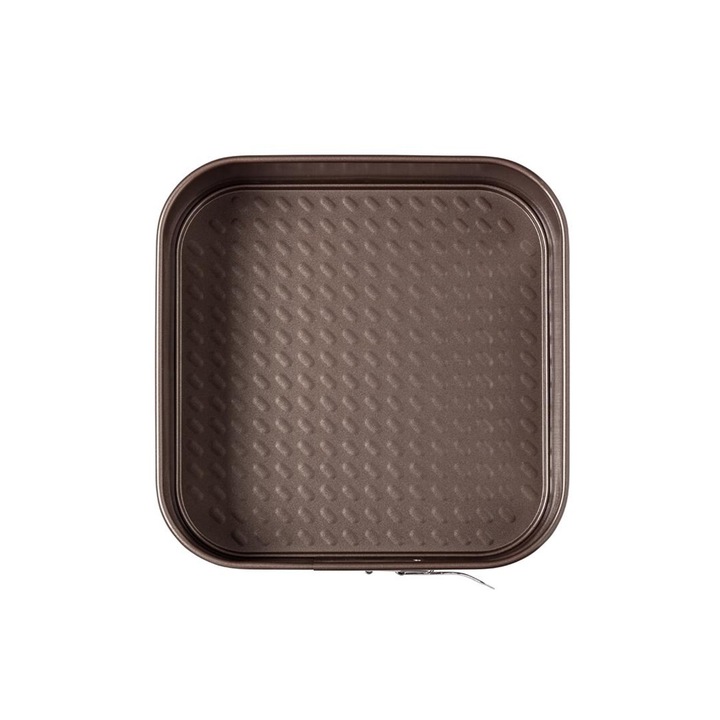 Forma de copt patrata, cu baza detasabila, otel carbon, 24 cm, "Asimetria" - Pyrex