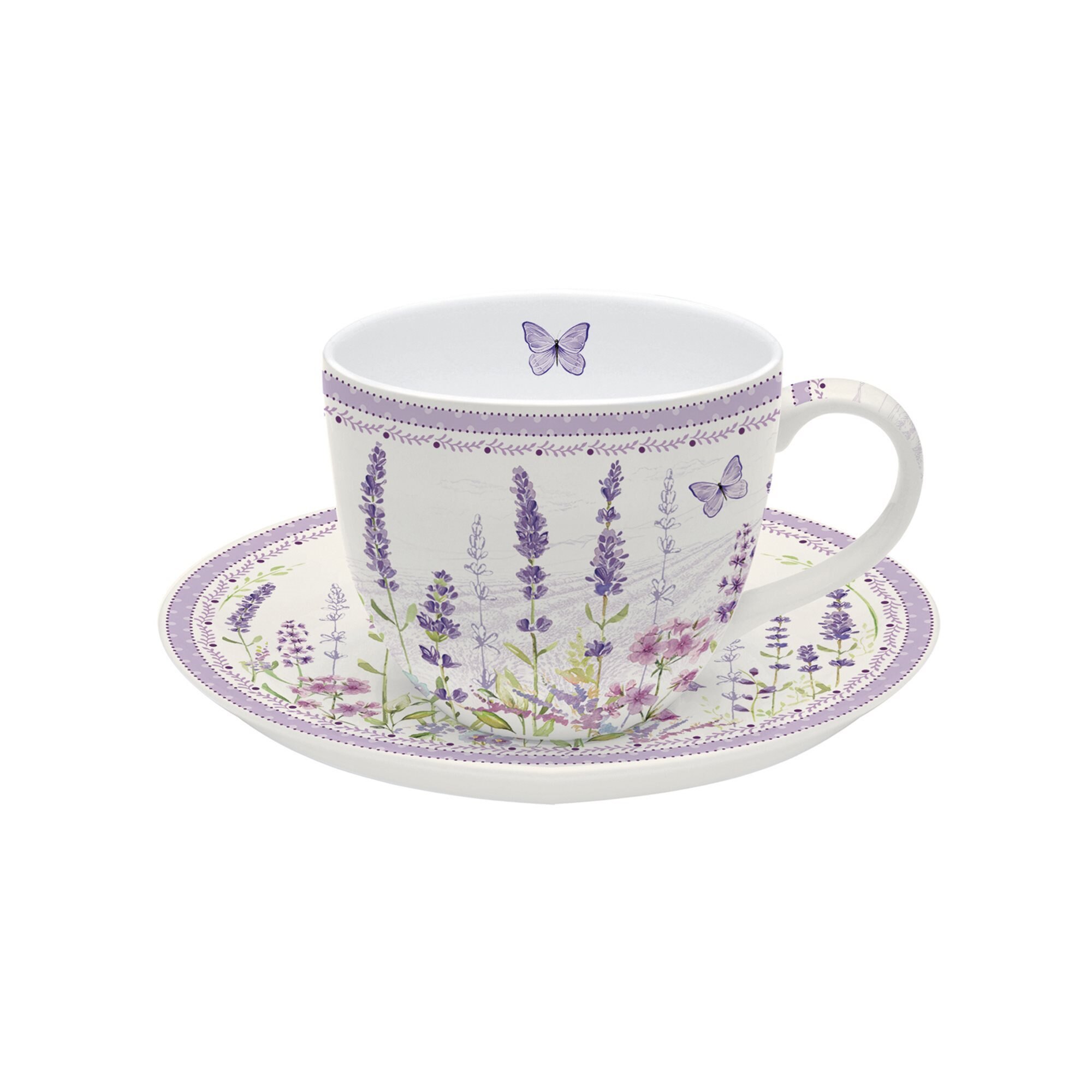 Ceasca ceai portelan 200 ml cu farfurioara 