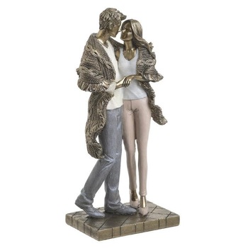 Figurina cuplu din rasina, multicolor, 12Χ9Χ26 cm Figurina cuplu din rasina, multicolor, 12Χ9Χ26 cm