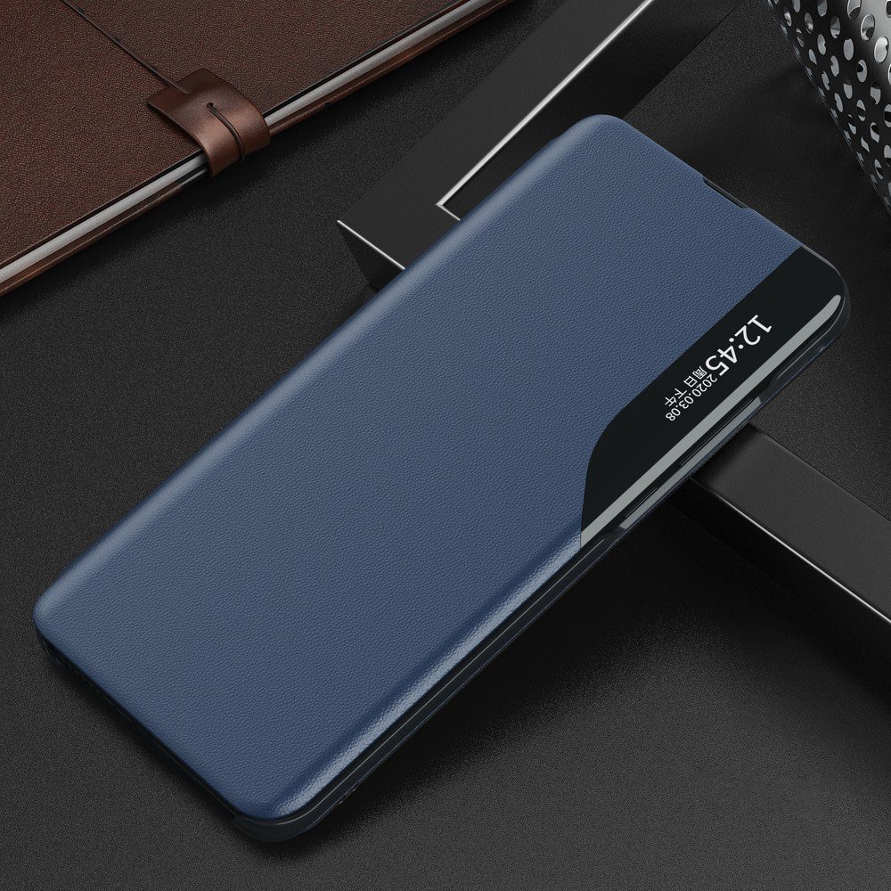 Husa Compatibil cu Telefon, Smart View G-Tech Compatibila cu Samsung Galaxy A13 4G, Piele Ecologica, Stand, Albastru