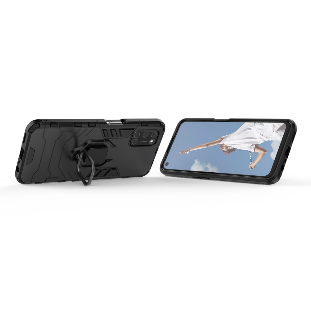Husa G-Ring Defender compatibila cu Oppo A54 5G, Antishock Armor, Inel rotativ 360 grade, Magnet suport auto incorporat, TPU si PC, Black