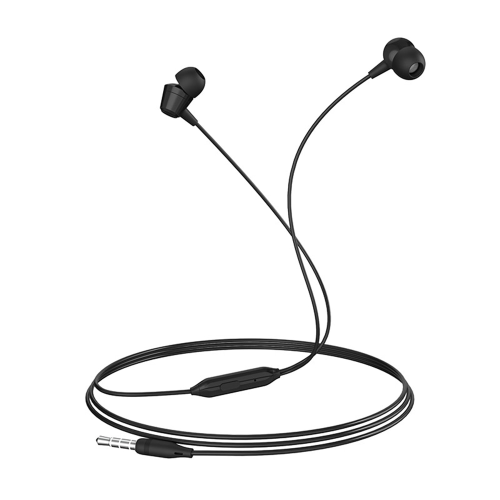 Casti audio in-ear cu microfon Borofone Melody, Pure Bass Sound, Mufa Jack 3,5 mm, Negru