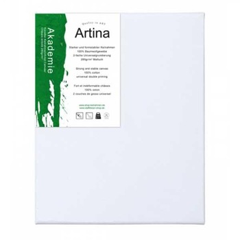 Panza de pictura Artina Akademie, 100% bumbac, (280 g / 2m), 2 straturi de grund, 24х30cm, Alb Panza de pictura Artina Akademie, 100% bumbac, (280 g / 2m), 2 straturi de grund, 24х30cm, Alb