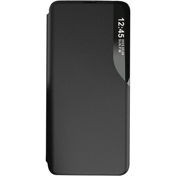 Husa Flip din Piele pentru Samsung Galaxy A52 Unique S-View, Optim Close, Magnetic Smart Stand, Negru