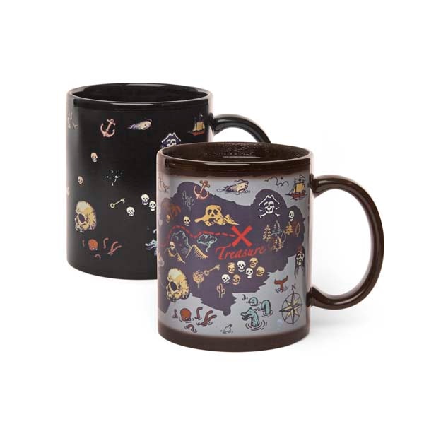 Cana termosensibila - Pirate Island, Portelan, 300 ml, Multicolor