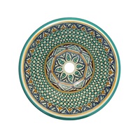 lavoar artizanegypte43x43x13cmrotundpictat manualmulticolorceramica sanitaramontaj pe blat imagen 38_0_
0