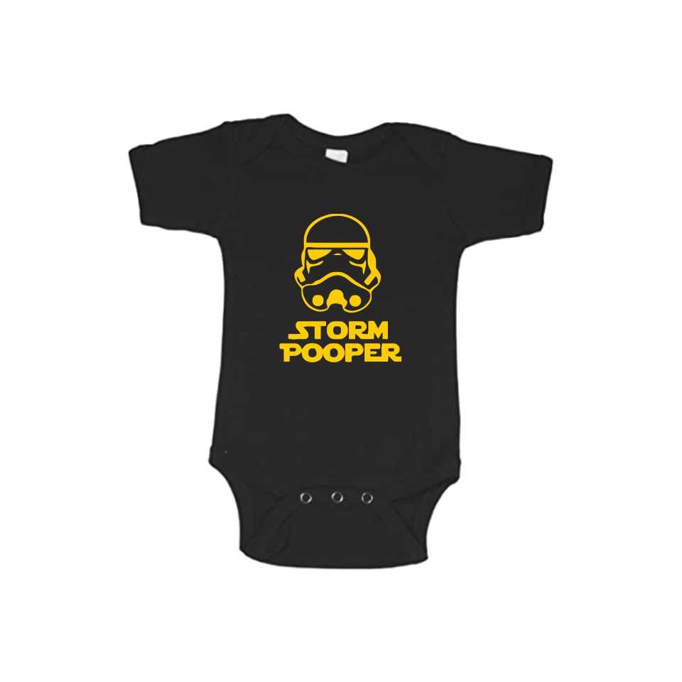 Body copii personalizat, Storm Pooper, Negru