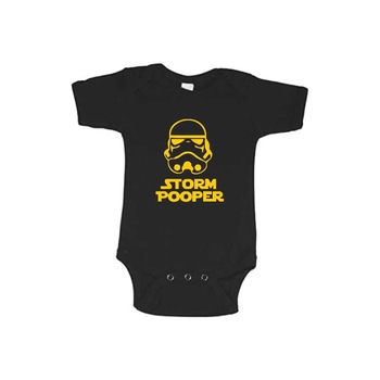 Body copii personalizat, Storm Pooper, Negru Body copii personalizat, Storm Pooper, Negru