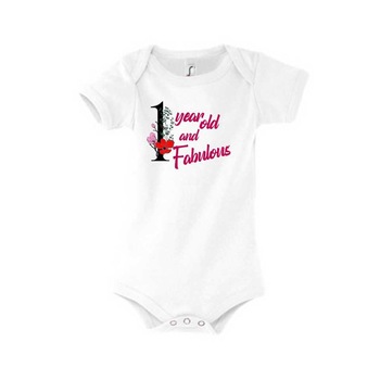 Body copii personalizat, Fabulous, Alb, 3-6Luni Body copii personalizat, Fabulous, Alb, 3-6Luni