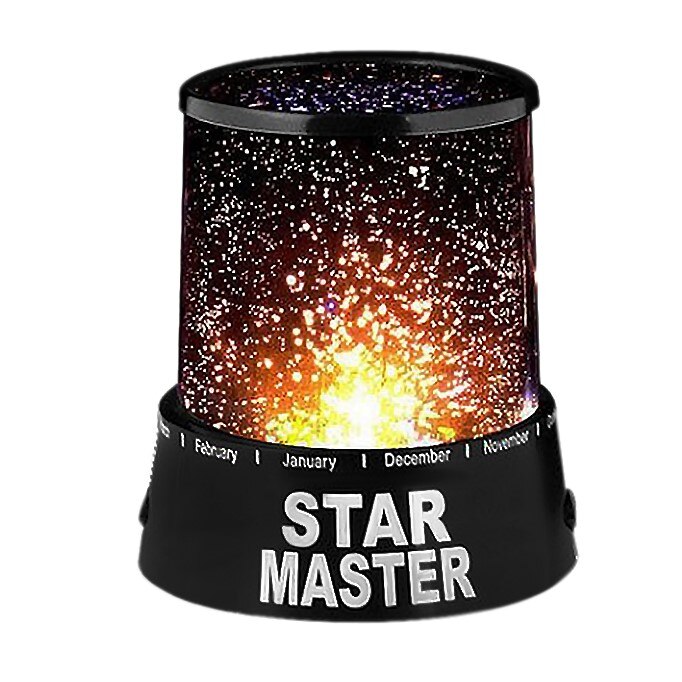 Proiector stele Iso Trade, 11.5x10.8x8.8cm, Negru