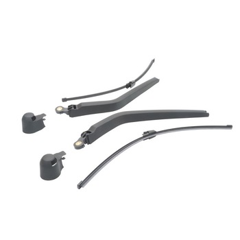 Set 2 bucati Brat stergator luneta, cu capac si lamela stergator, VW TRANSPORTER V 04.2003 - 08.2015, negru Set 2 bucati Brat stergator luneta, cu capac si lamela stergator, VW TRANSPORTER V 04.2003 - 08.2015, negru