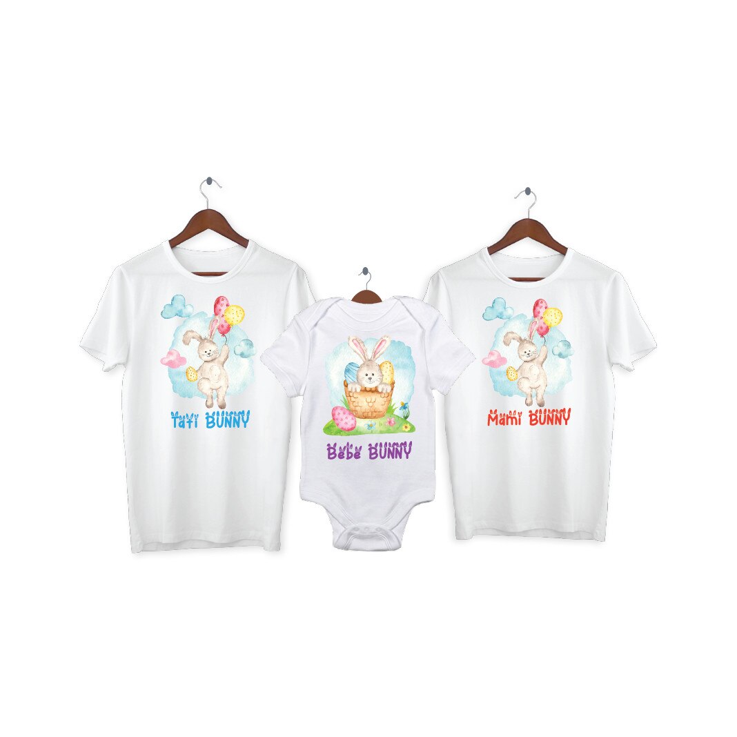 Set 2 tricouri si 1 body personalizate Paste, My Way, 44AI, Alb, 100% bumbac, S