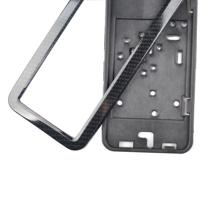 Suport numar inmatriculare din otel inoxidabil carbon