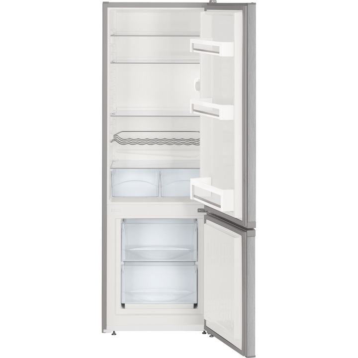 Хладилник с фризер Liebherr CUel 281, 265 л, SmartFrost, VarioSpace, FrostSafe, Клас F, H 161.2 см, Сребрист