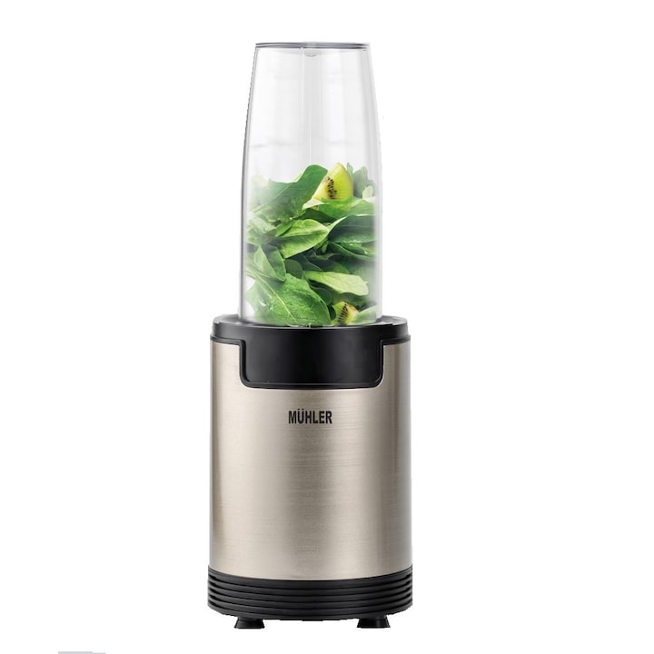 Нутри Блендер Muhler MNB688-old gold, 600W, 4 ножа, 2бр. купи 0.800l, старо злато