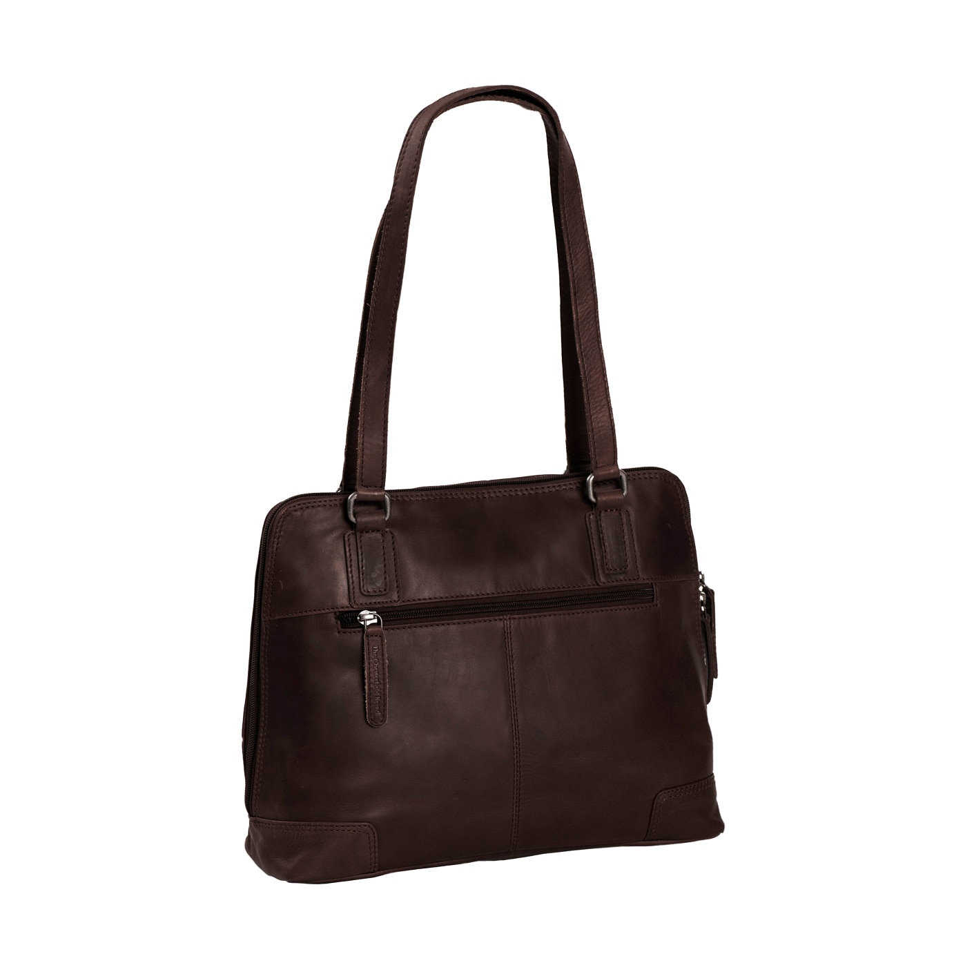 Geanta de laptop din piele naturala, The Chesterfield Brand, Manon, 14 inch, Maro inchis