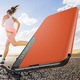 Husa Flip, Piele pentru Samsung Galaxy A12 / M12 Unique S-View, Smart Stand, Orange